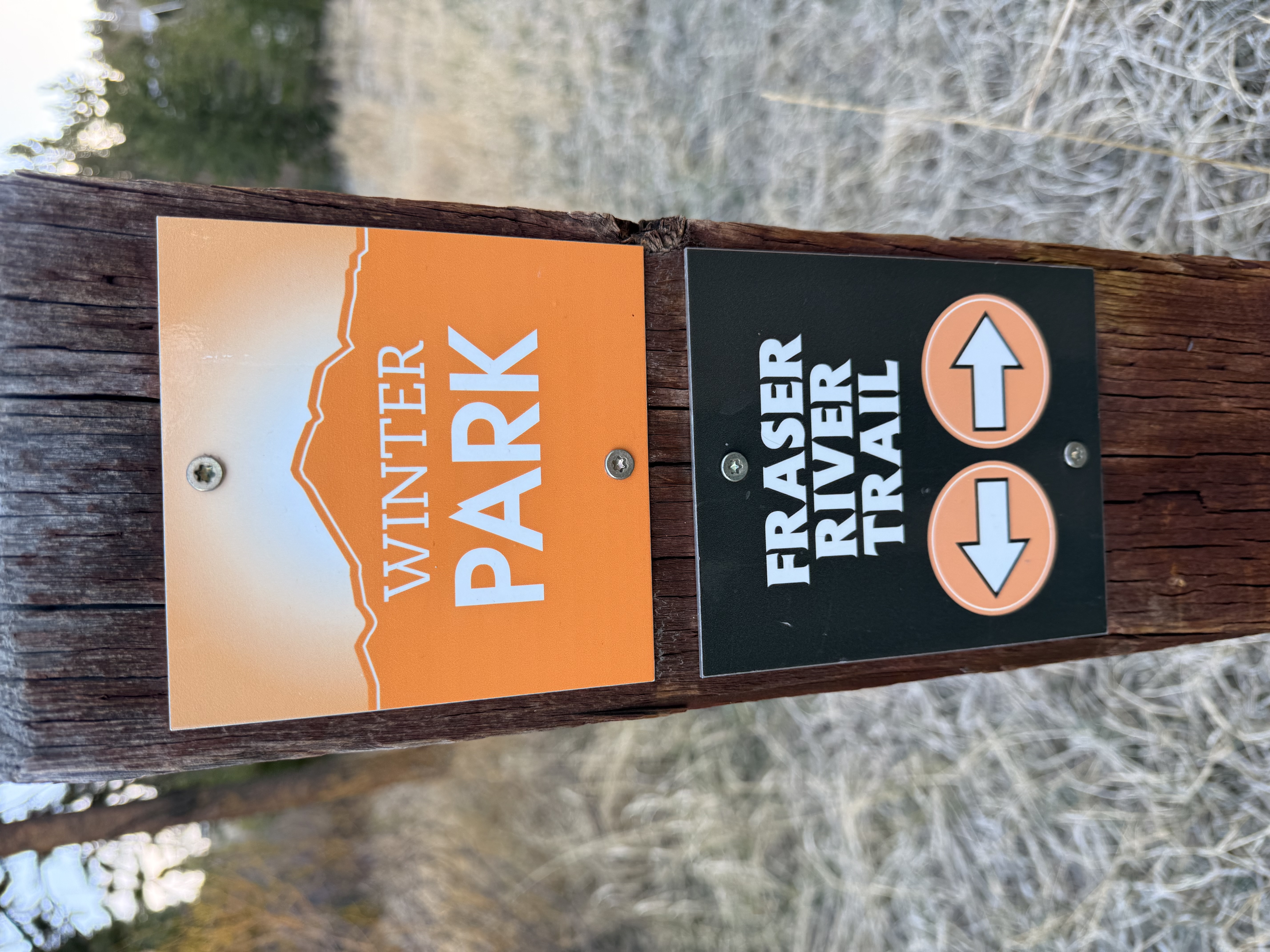 Winter Park trail sign