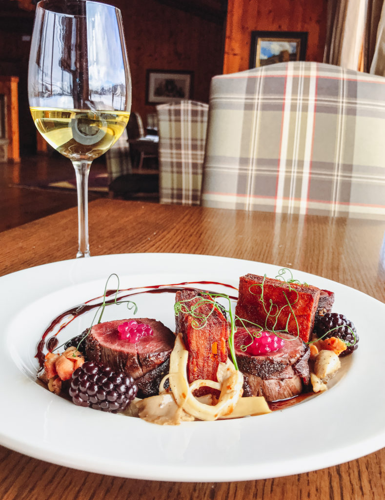 Fine dining at The Ranch House, Devil's Thumb Ranch